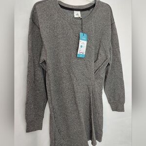 CAbi Put-On Heather Gray Long Sleeve Sweatshirt Dress Size S
